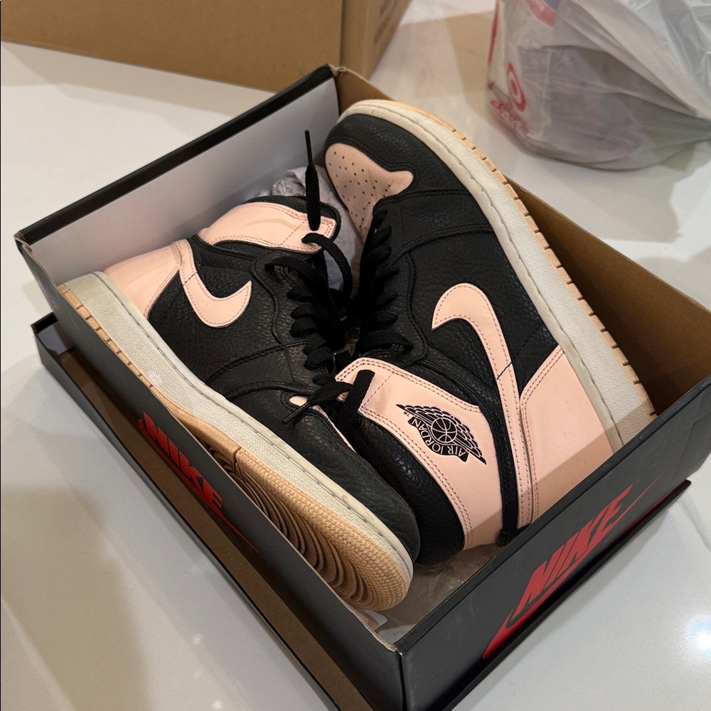 Nike Black and Pink Sneakers